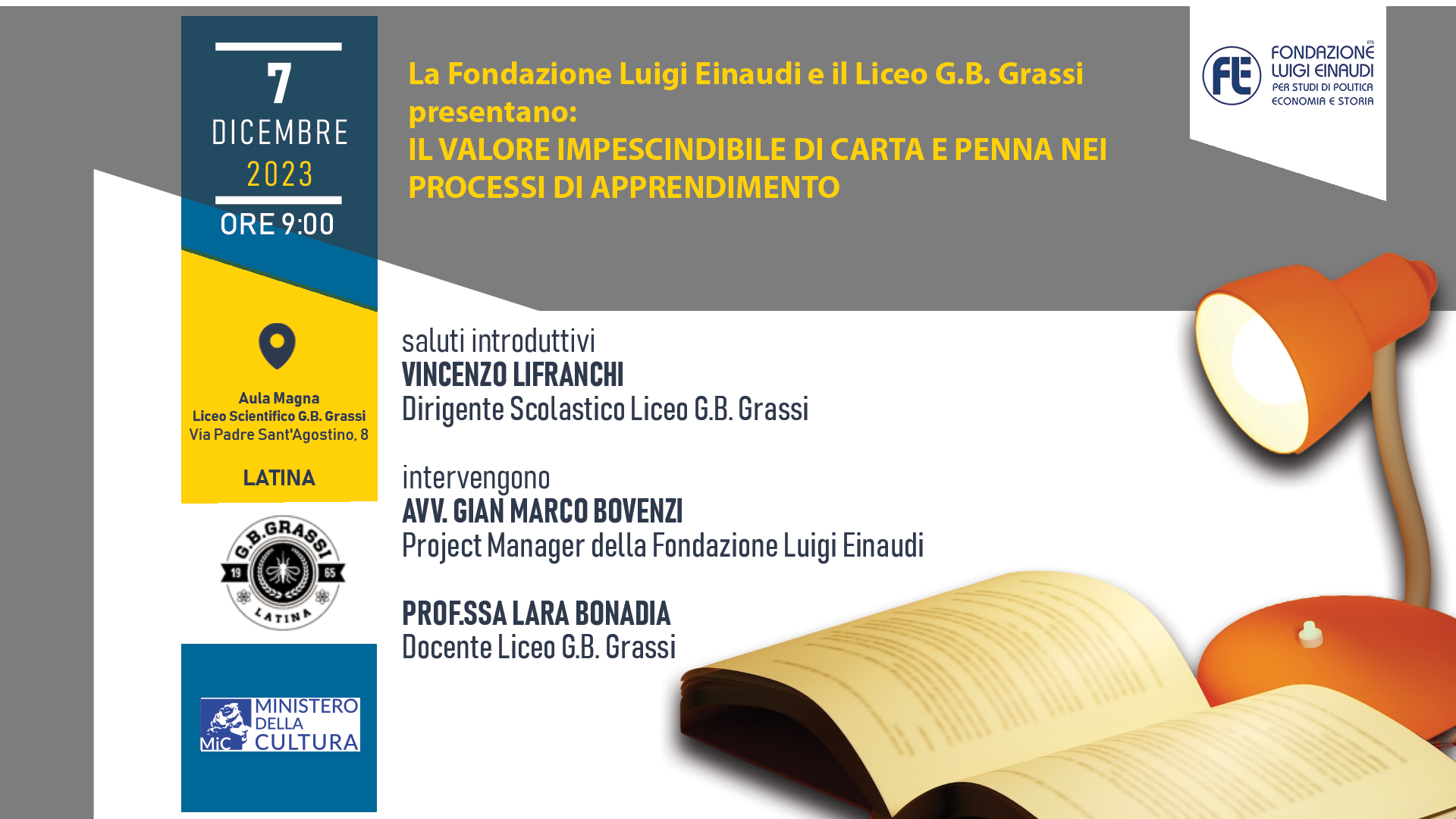 Il valore imprescindibile di carta e penna nei processi di apprendimento – Liceo “G.B. Grassi” di Latina