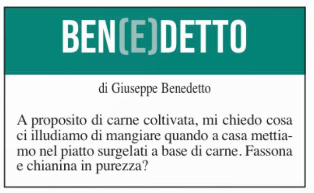 Ben(e)detto del 18 novembre 2023