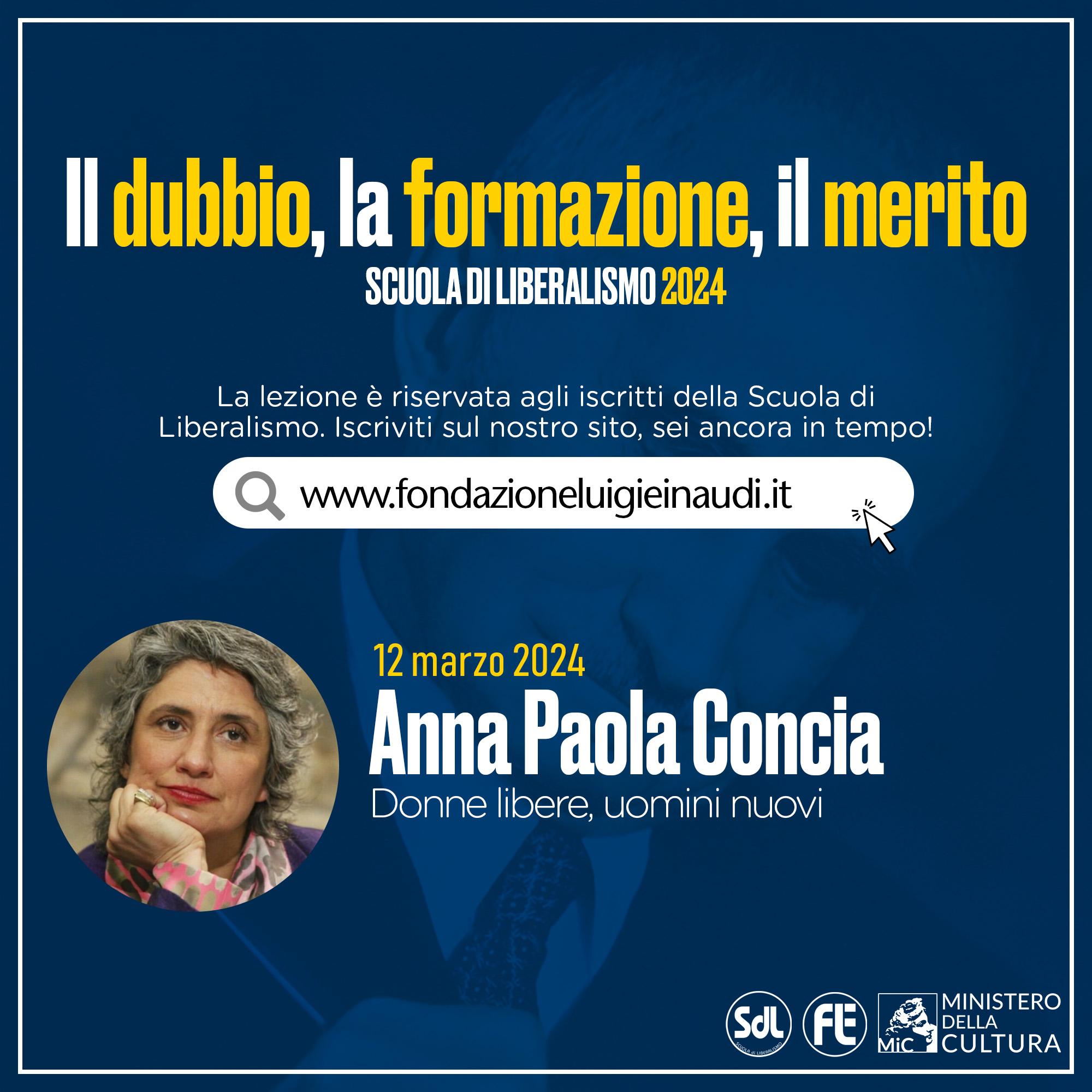 Scuola di Liberalismo 2024 – Anna Paola Concia, Donne libere, uomini nuovi