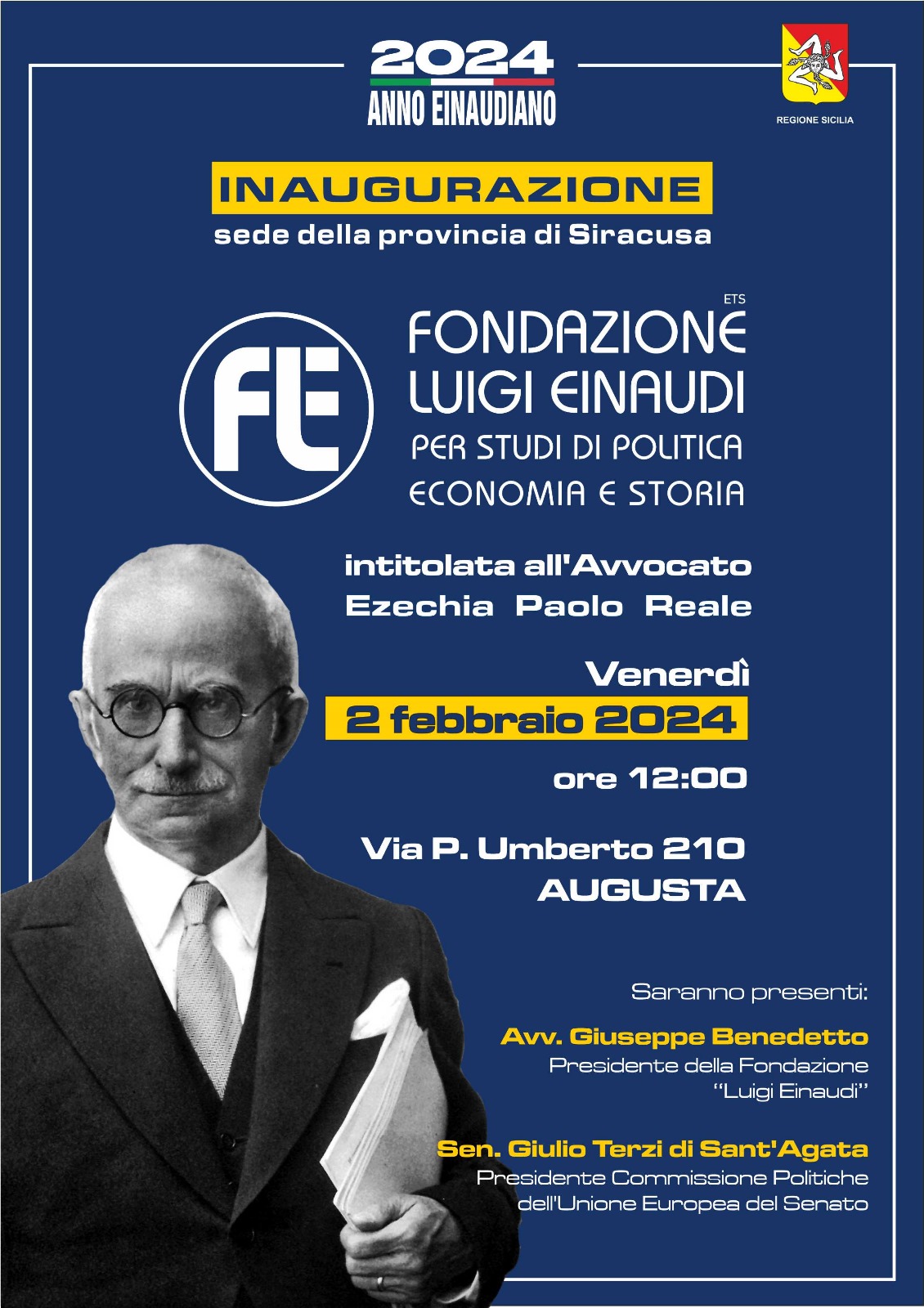 Inaugurazione della sede della provincia di Siracusa