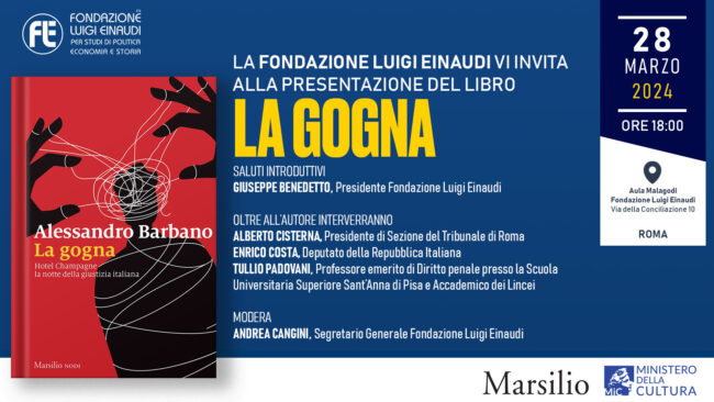 Presentazione del libro “La Gogna” di Alessandro Barbano