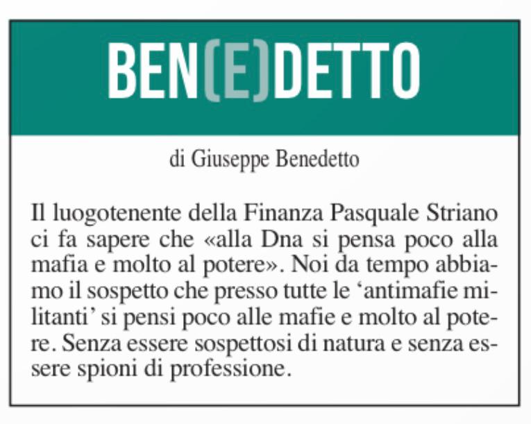 Ben(e)detto del 19 marzo 2024