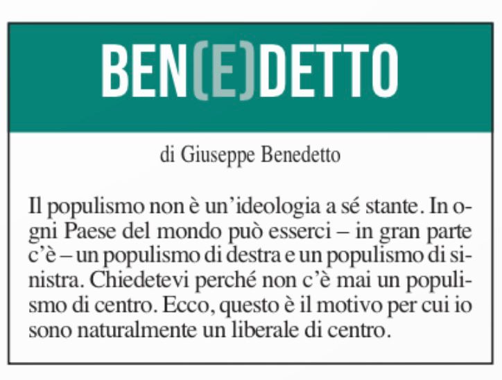 Ben(e)detto del 20 marzo 2024