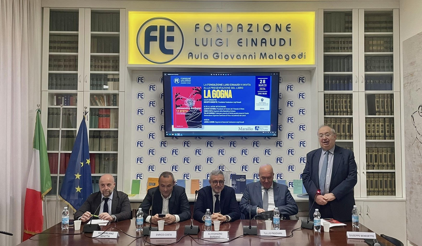 In Fondazione Einaudi Barbano presenta il suo nuovo libro “La Gogna”