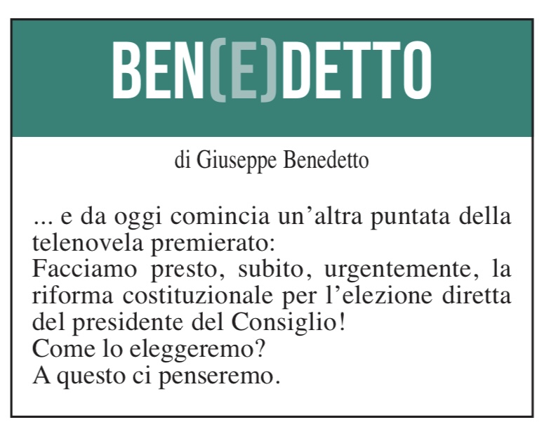 Ben(e)detto del 3 aprile 2024