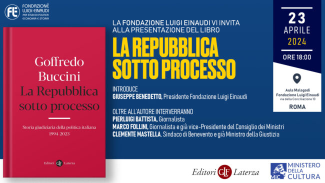 Presentazione del libro “La Repubblica sotto processo” di Goffredo Buccini