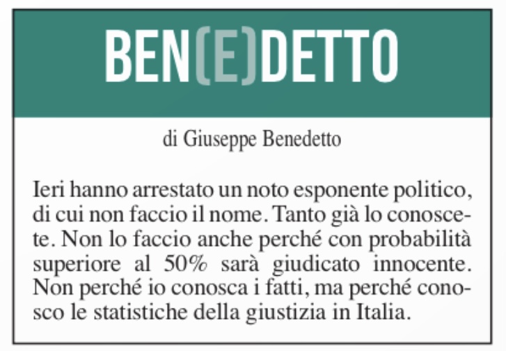 Ben(e)detto dell’8 maggio 2024