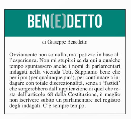 Ben(e)detto del 14 maggio 2024