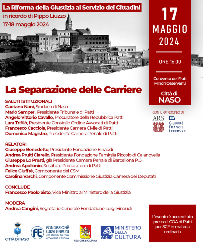 La Riforma della Giustizia al servizio del cittadino – La Separazione delle Carriere