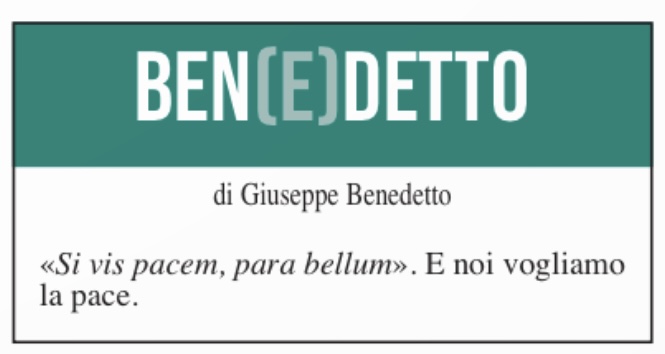 Ben(e)detto del 29 maggio 2024
