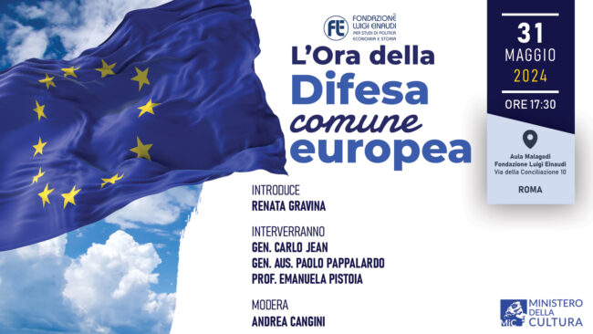 L’Ora della Difesa comune europea