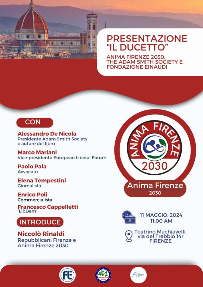 Presentazione del libro “Il Ducetto” di Alessandro De Nicola a Firenze
