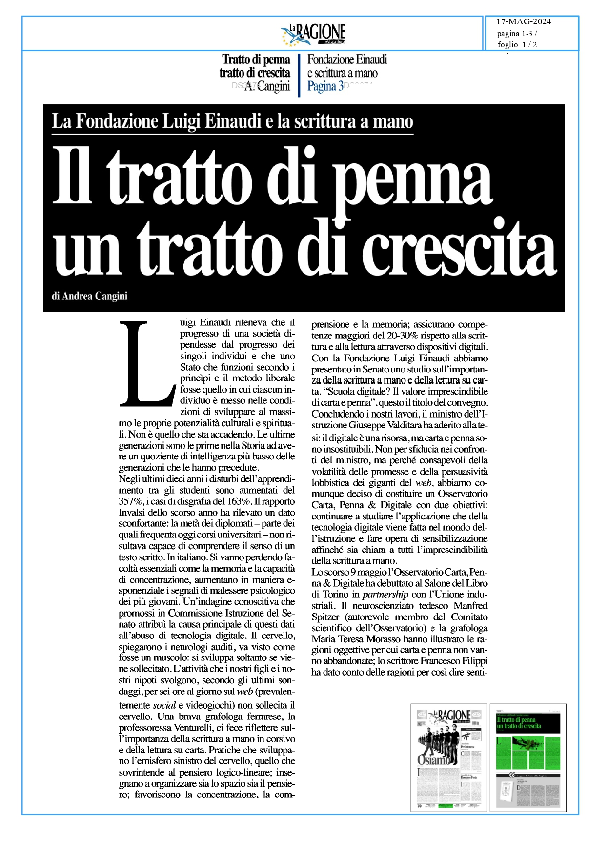 Il tratto di penna un tratto di crescita