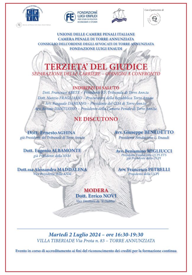 Terzietà del giudice – Separazione delle carriere