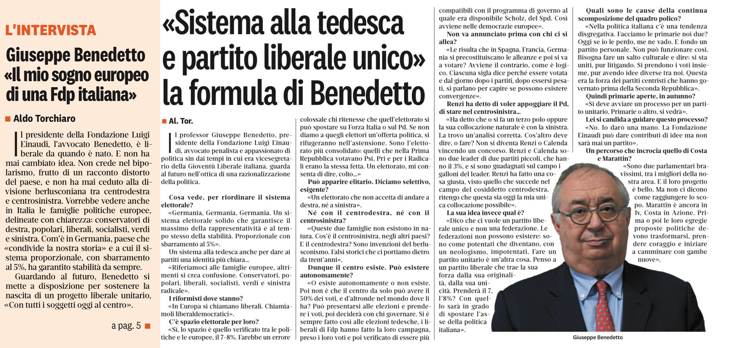Il mio sogno europeo di una Fdp italiana