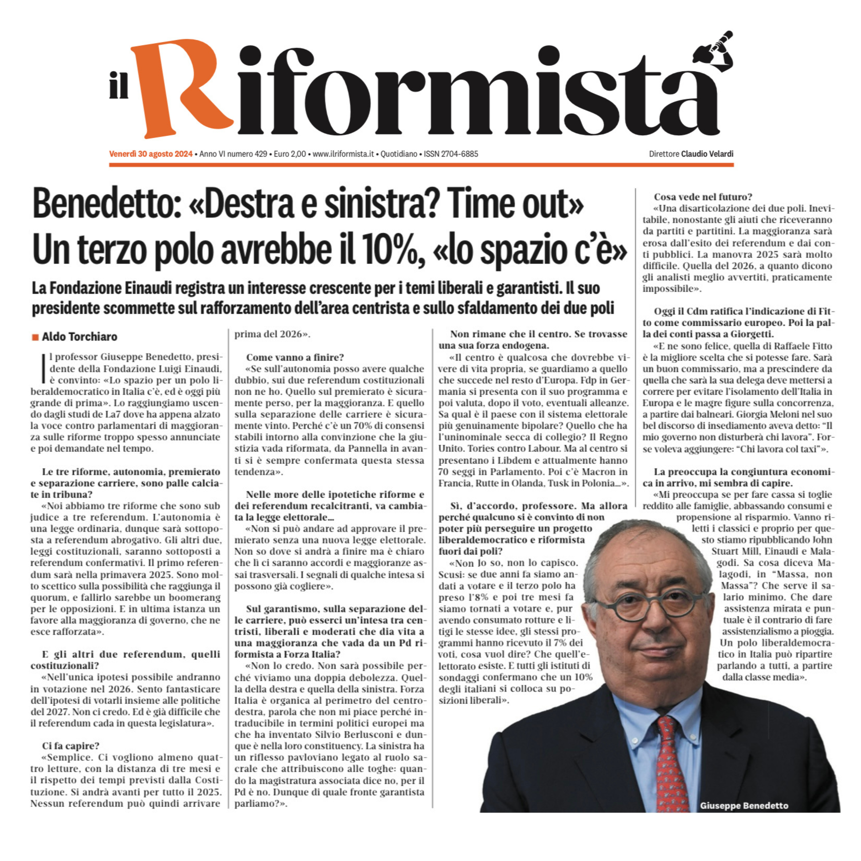 Destra e sinistra? Time out. Un terzo polo avrebbe il 10%, lo spazio c’è