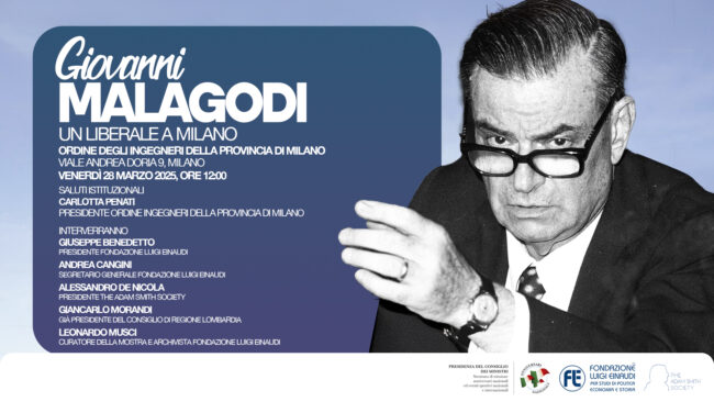 Giovanni Malagodi un liberale a Milano