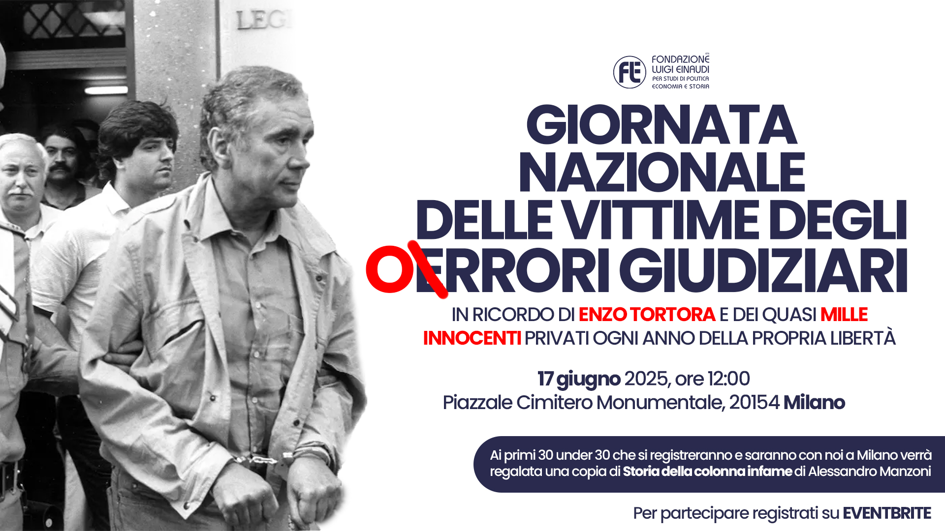 Giornata Nazionale delle Vittime degli O(E)rrori Giudiziari