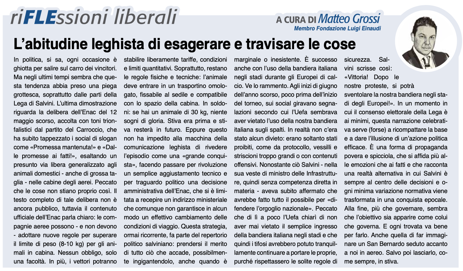L’abitudine leghista di esagerare e travisare le cose