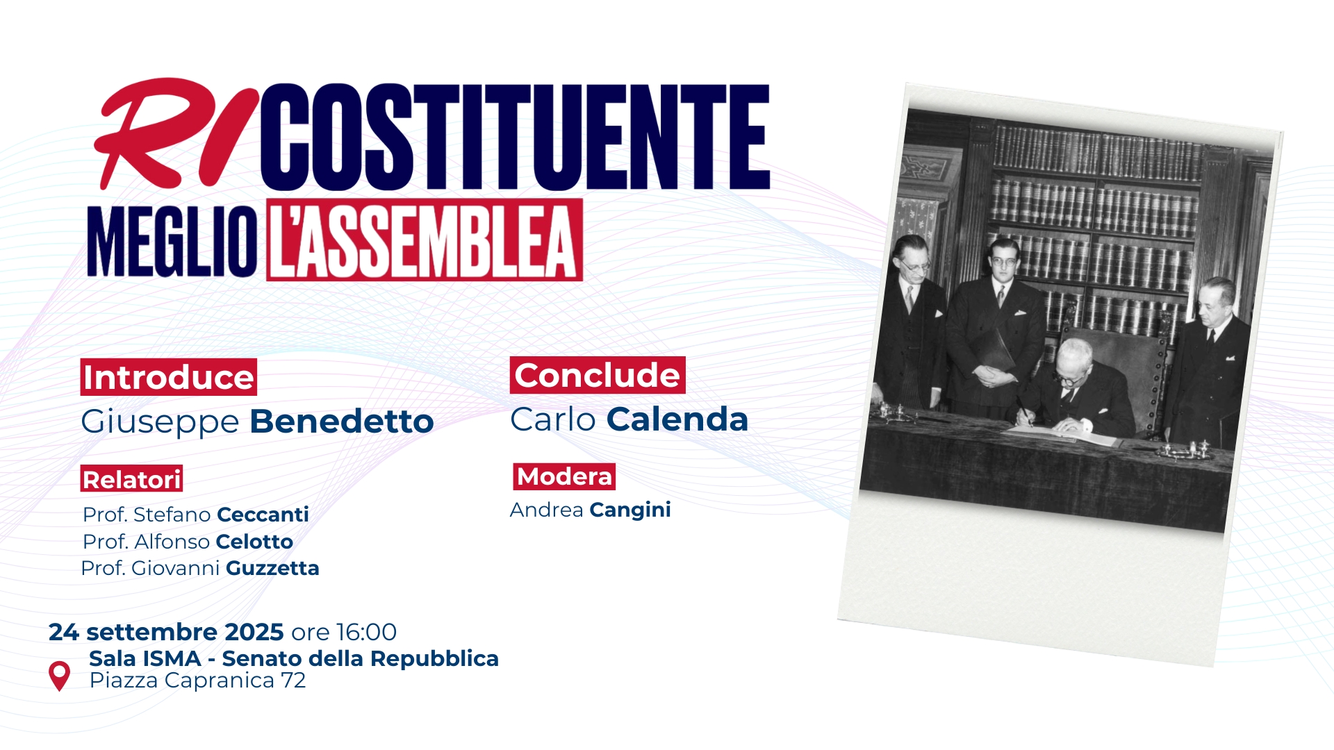 Ricostituente, meglio l’Assemblea