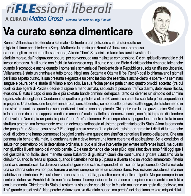 Va curato senza dimenticare