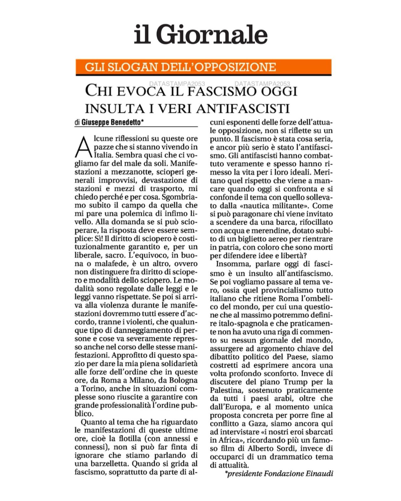 Chie voca il fascismo oggi insulta i veri antifascisti