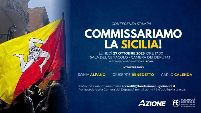 Commissariare la Regione Siciliana, ora! Lo Stato si occupi dei siciliani.