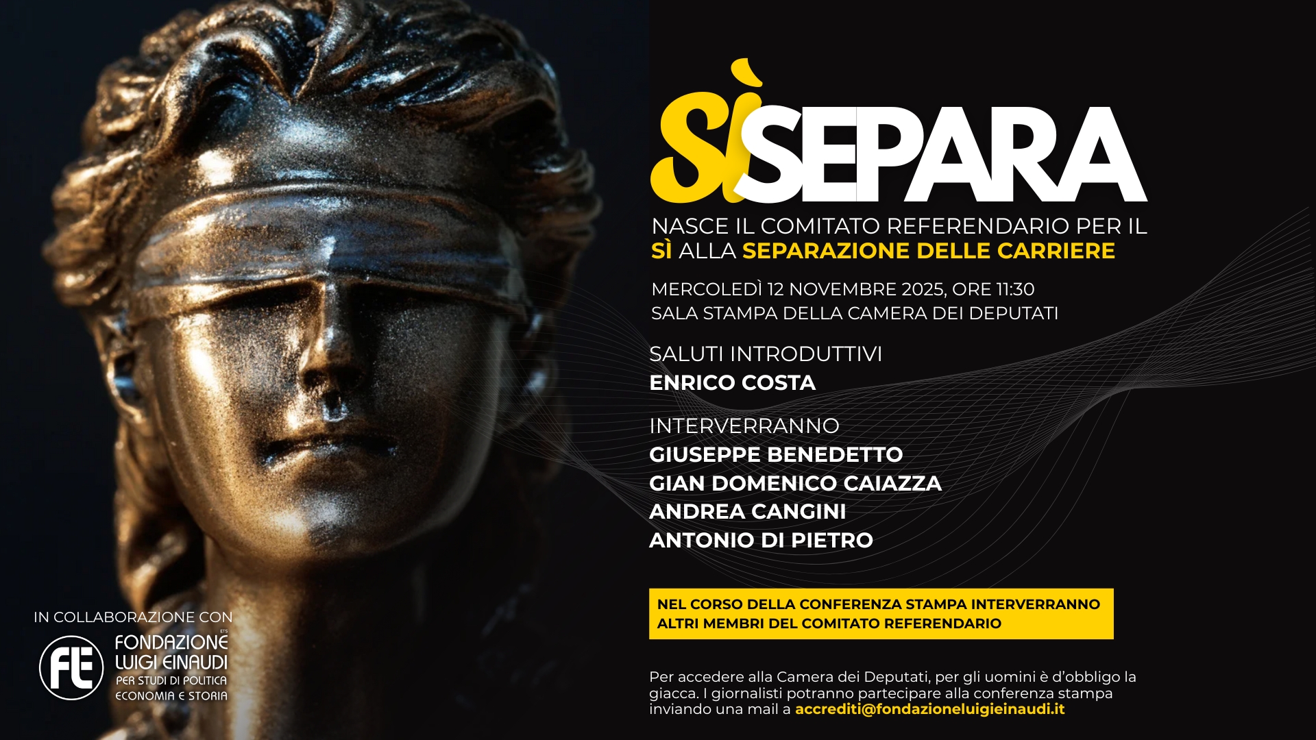 SìSepara: nasce il comitato referendario per il Sì alla Separazione delle Carriere SìSepara: nasce il comitato referendario per il Sì alla Separazione delle Carriere
