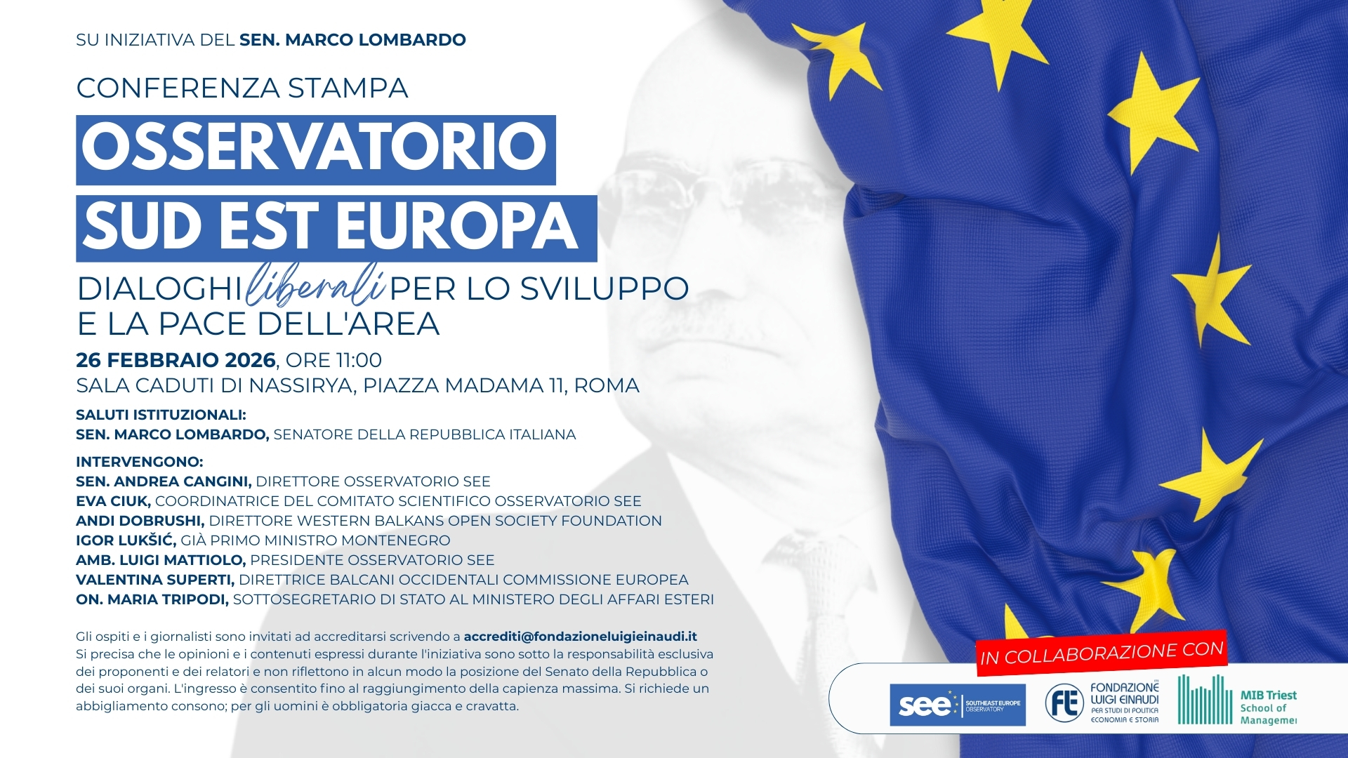 Osservatorio Sud Est Europa: dialoghi liberali per lo sviluppo e la pace dell’area