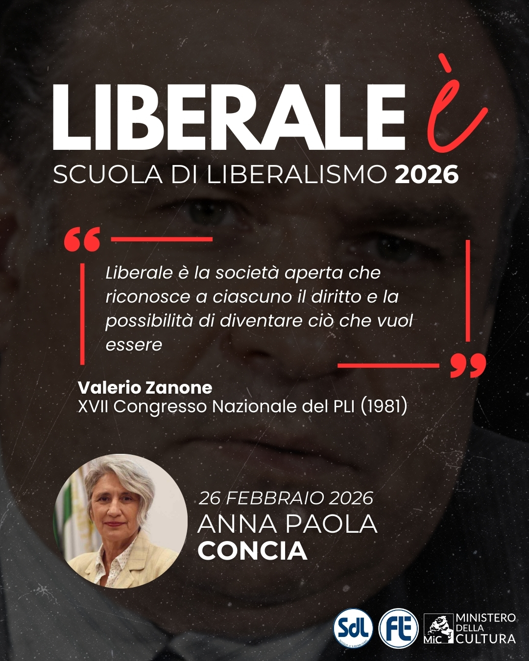 Scuola di Liberalismo 2026 – Anna Paola Concia: Liberale è la società aperta che riconosce a ciascuno il diritto e la possibilità di diventare ciò che vuol essere