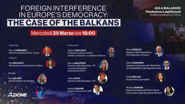 Foreign Interference In Europe’s Democracy: The Case Of The Balkans