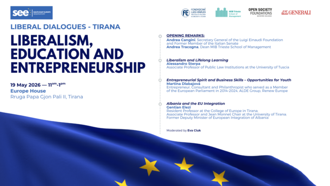 Liberal Dialogues: Tirana — Liberalism, education and entrepreneurship