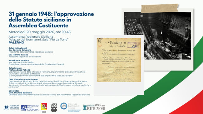 31 gennaio 1948: l’approvazione dello Statuto siciliano in Assemblea Costituente