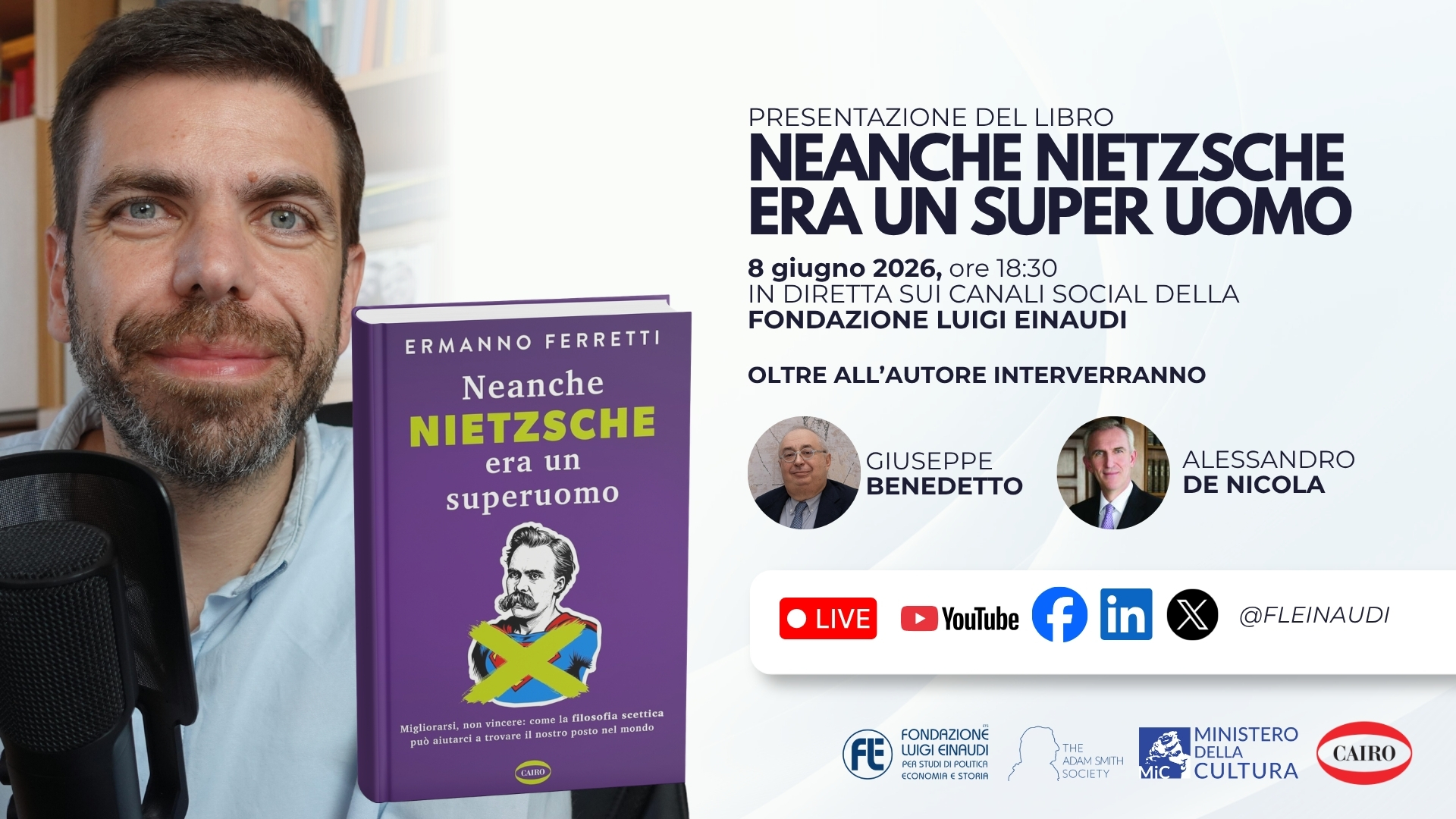 Presentazione del libro “Neanche Nietzsche era un super uomo” di Ermanno Ferretti Presentazione del libro “Neanche Nietzsche era un super uomo” di Ermanno Ferretti