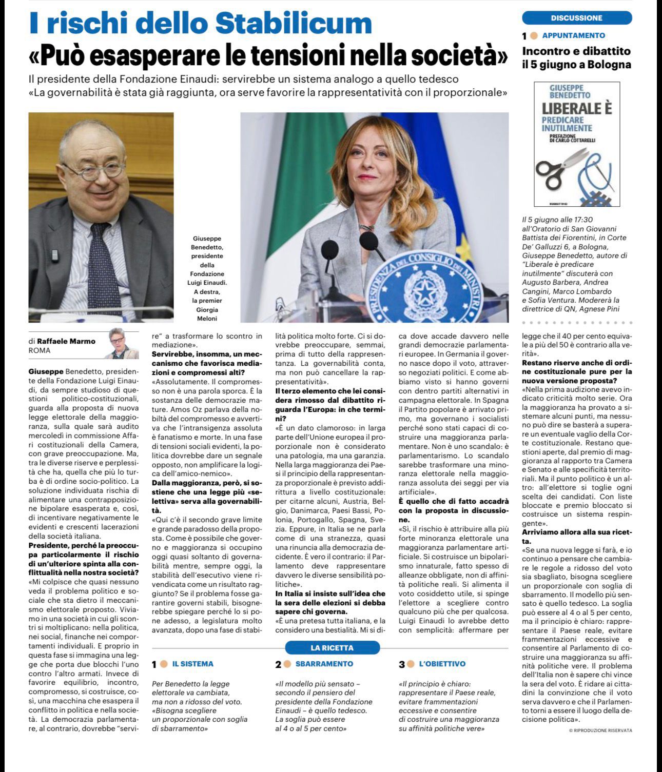 I rischi dello Stabilicum «Può esasperare le tensioni nella società» I rischi dello Stabilicum «Può esasperare le tensioni nella società»