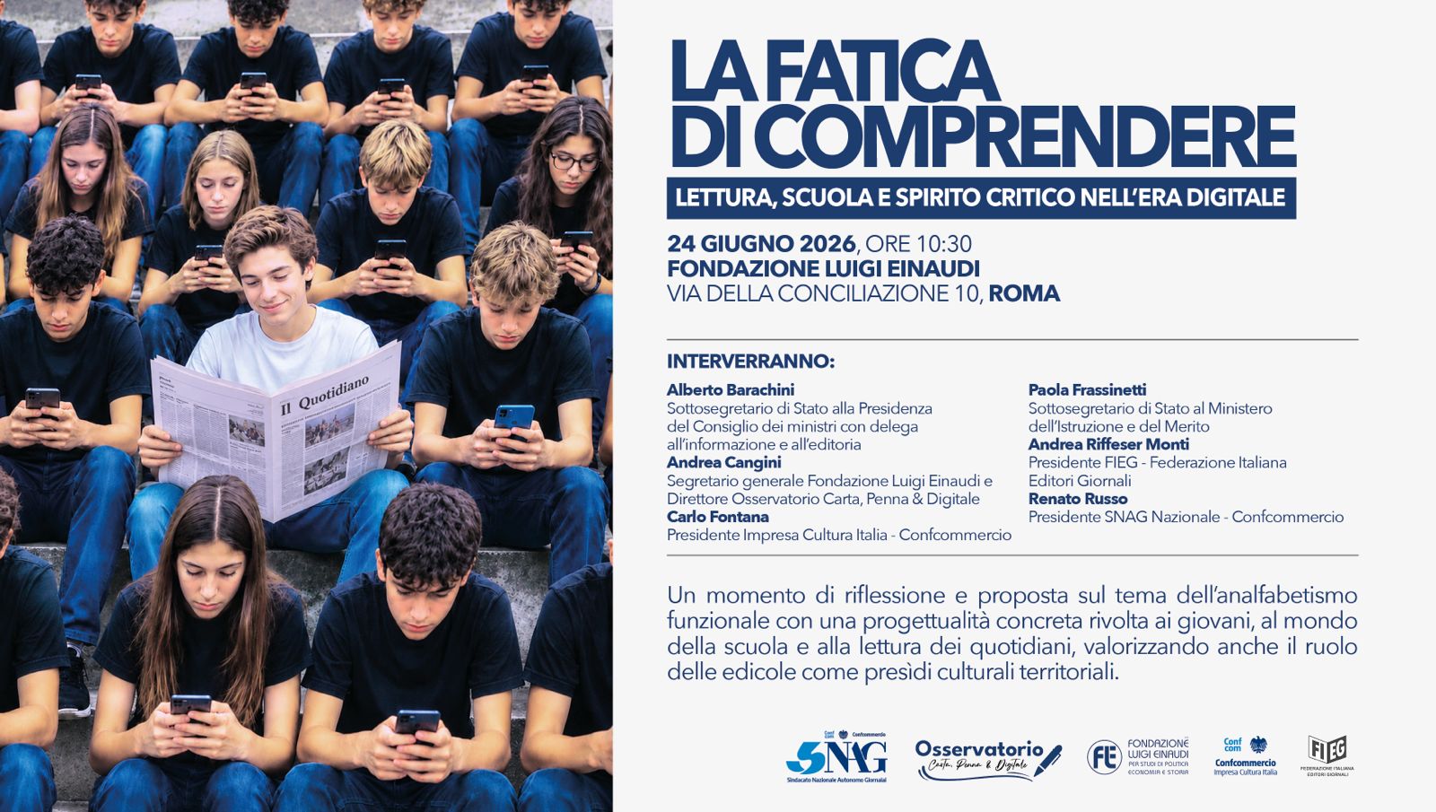 La fatica di comprendere. Lettura, scuola e spirito critico nell’era digitale La fatica di comprendere. Lettura, scuola e spirito critico nell’era digitale