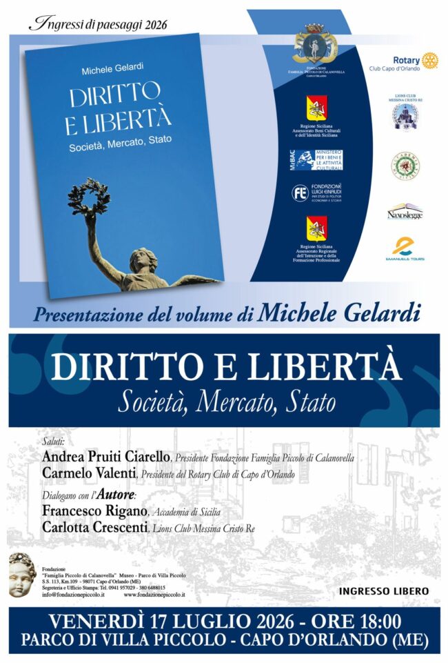 Presentazione del volume di Michele Gelardi: Diritto e Libertà. Società, Mercato, Stato