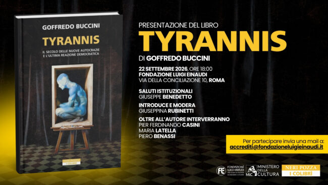 Presentazione del libro “Tyrannis” di Goffredo Buccini