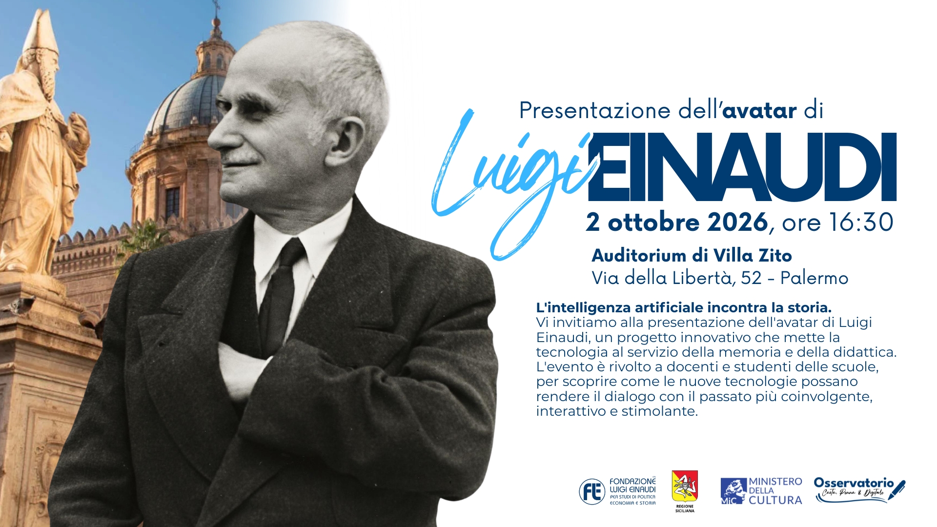 Presentazione dell’avatar di Luigi Einaudi